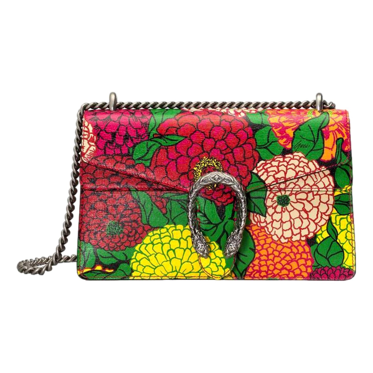 Gucci Monogram Chain Leather Crossbody