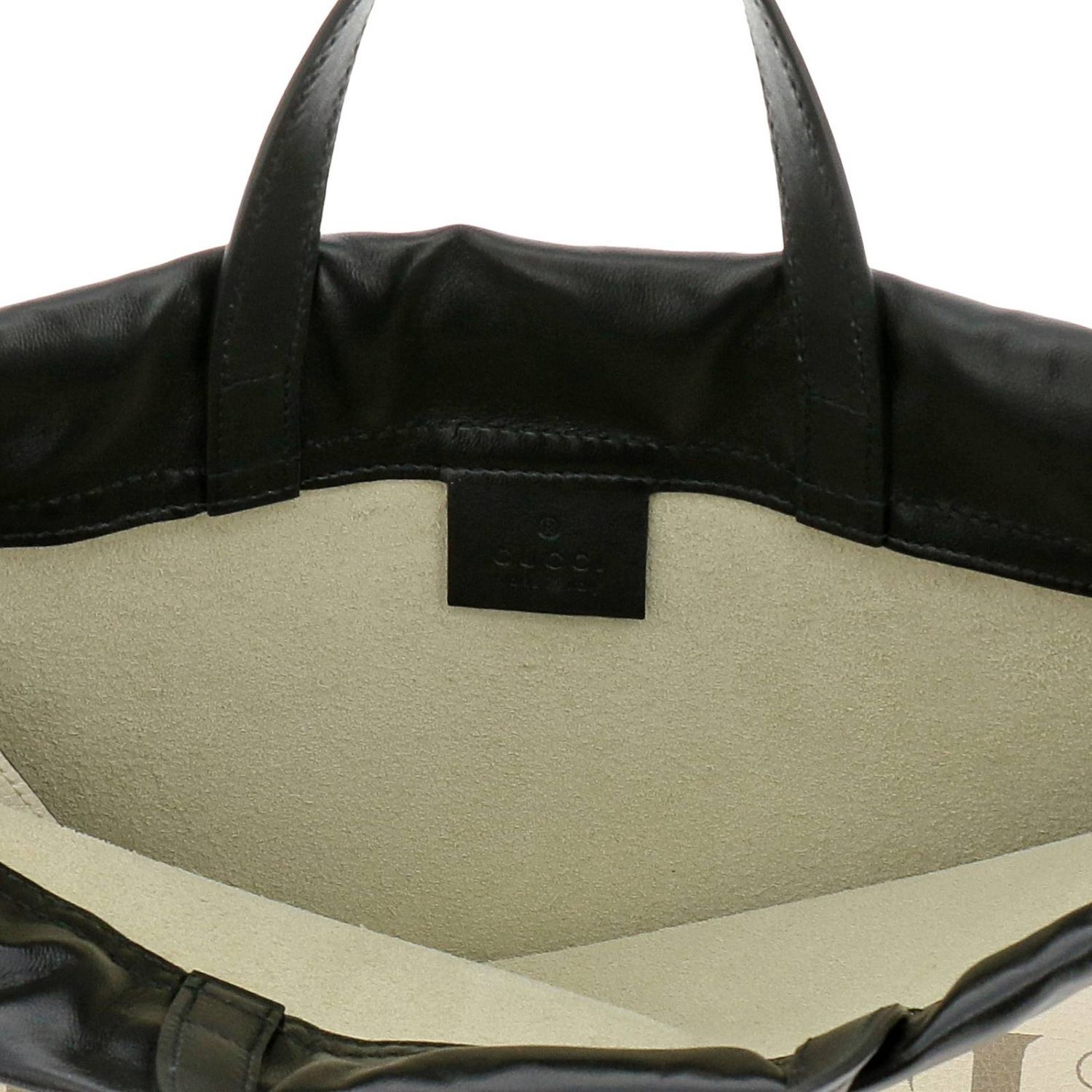 Gucci Monogram Leather Top Handle Tote