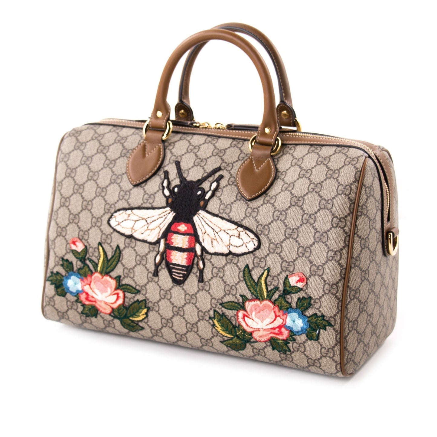 Gucci GG Supreme Leather Canvas Shoulder Bag Style 6