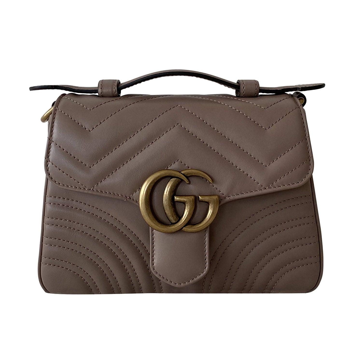 Gucci GG Marmont Leather Chain Shoulder Bag Style 10