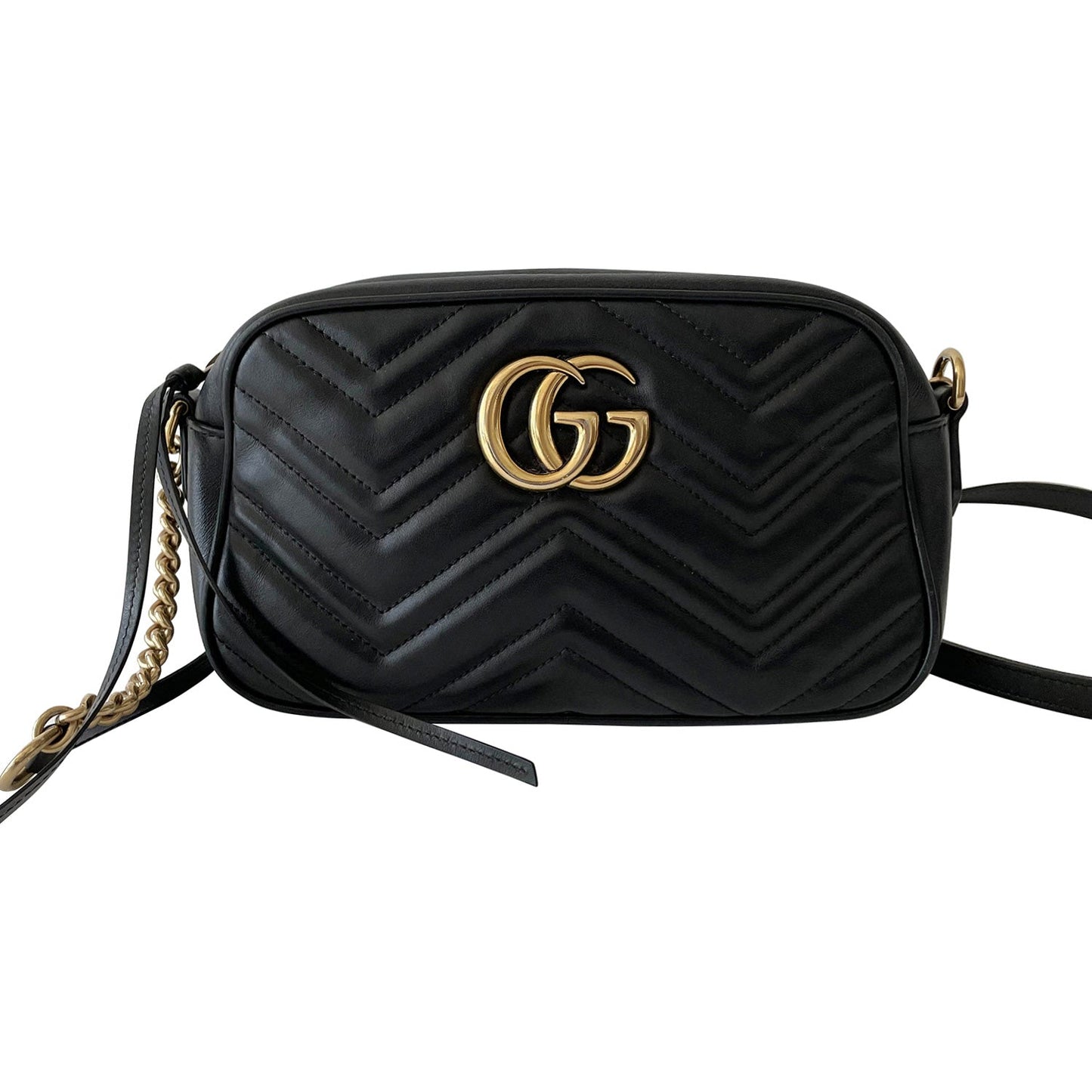 Gucci GG Marmont Leather Chain Shoulder Bag Style 1
