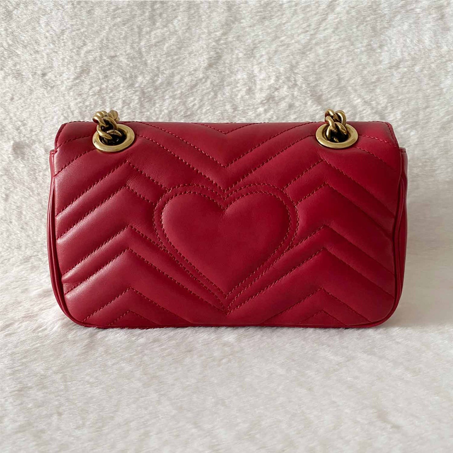 Gucci GG Marmont Leather Chain Shoulder Bag Style 5