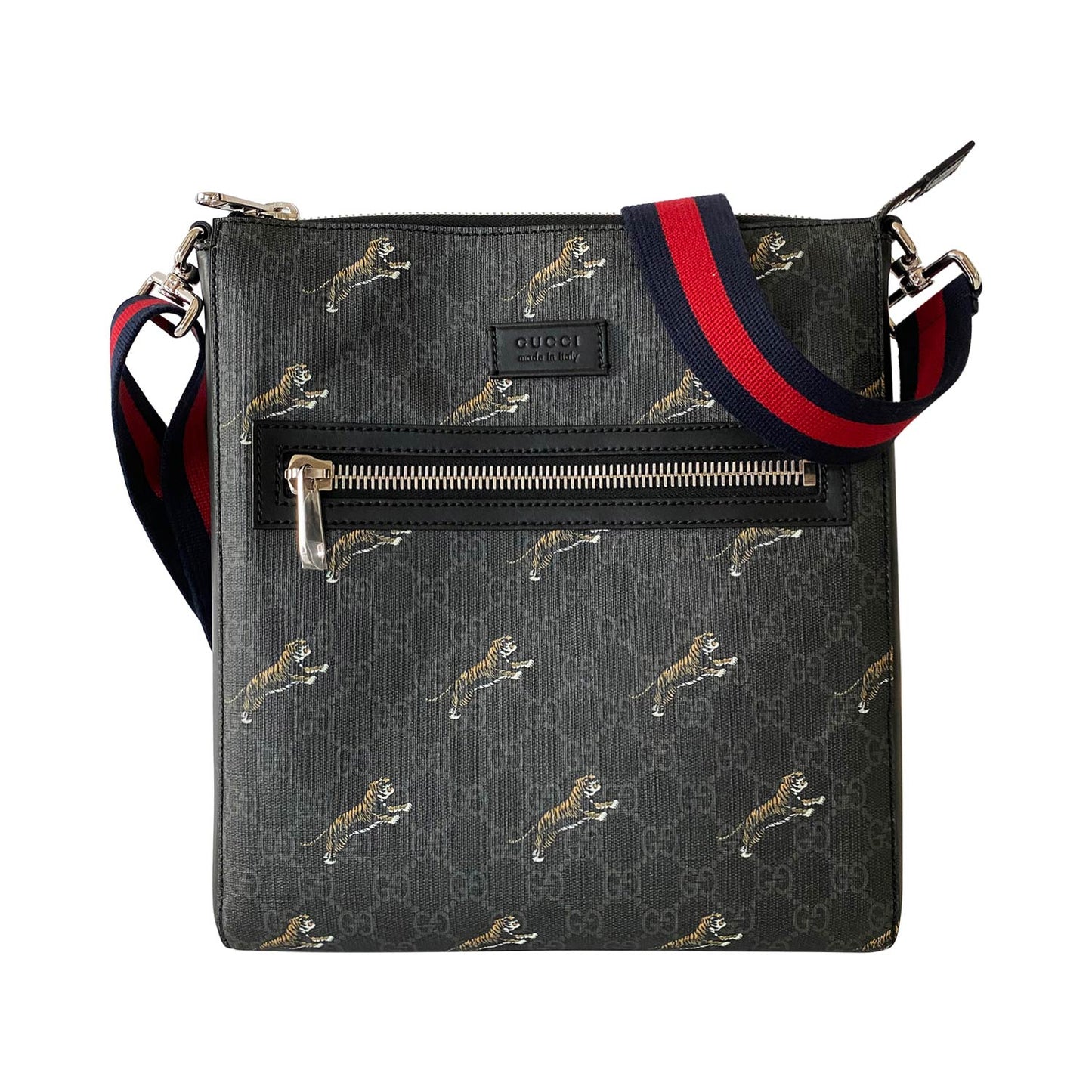 Gucci Leather Canvas Shoulder Bag Style 1