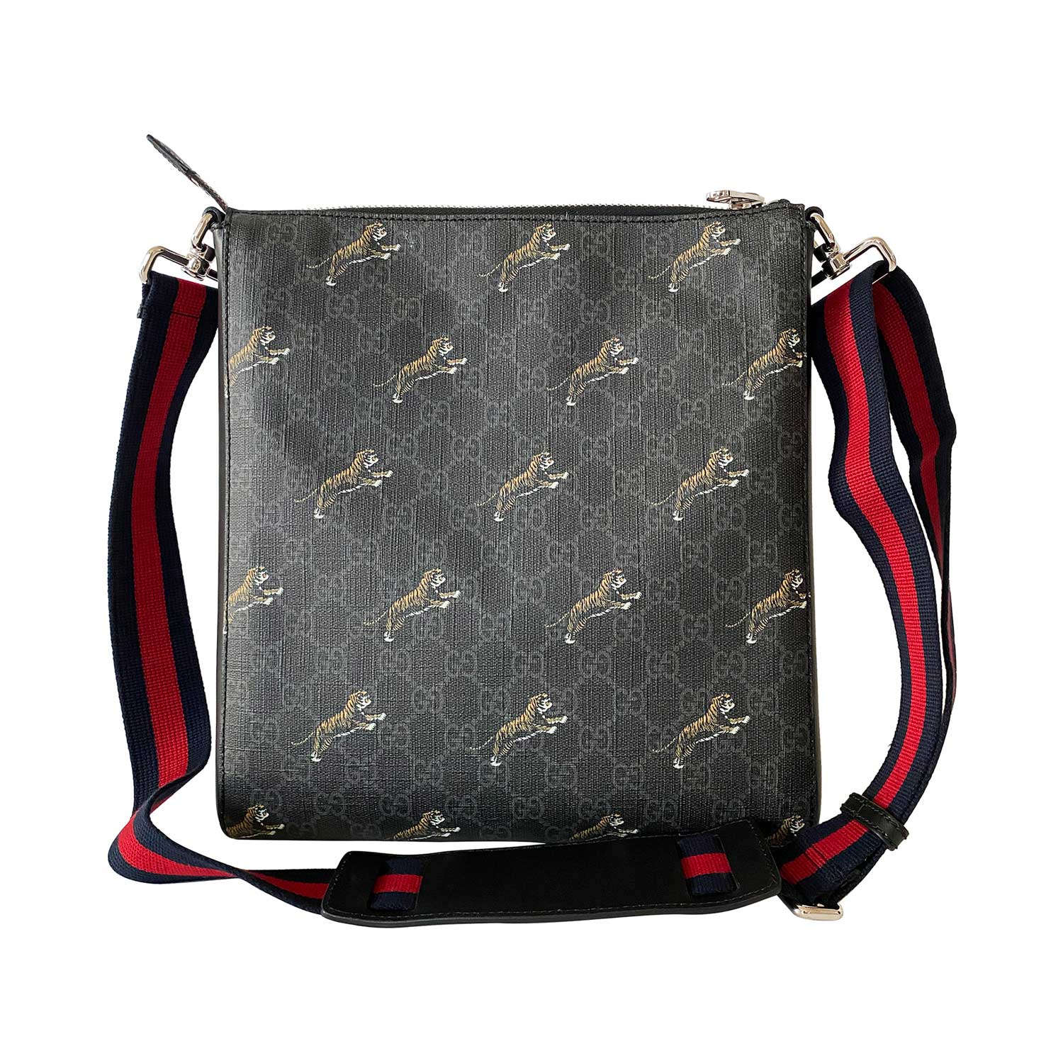 Gucci Leather Canvas Shoulder Bag Style 1