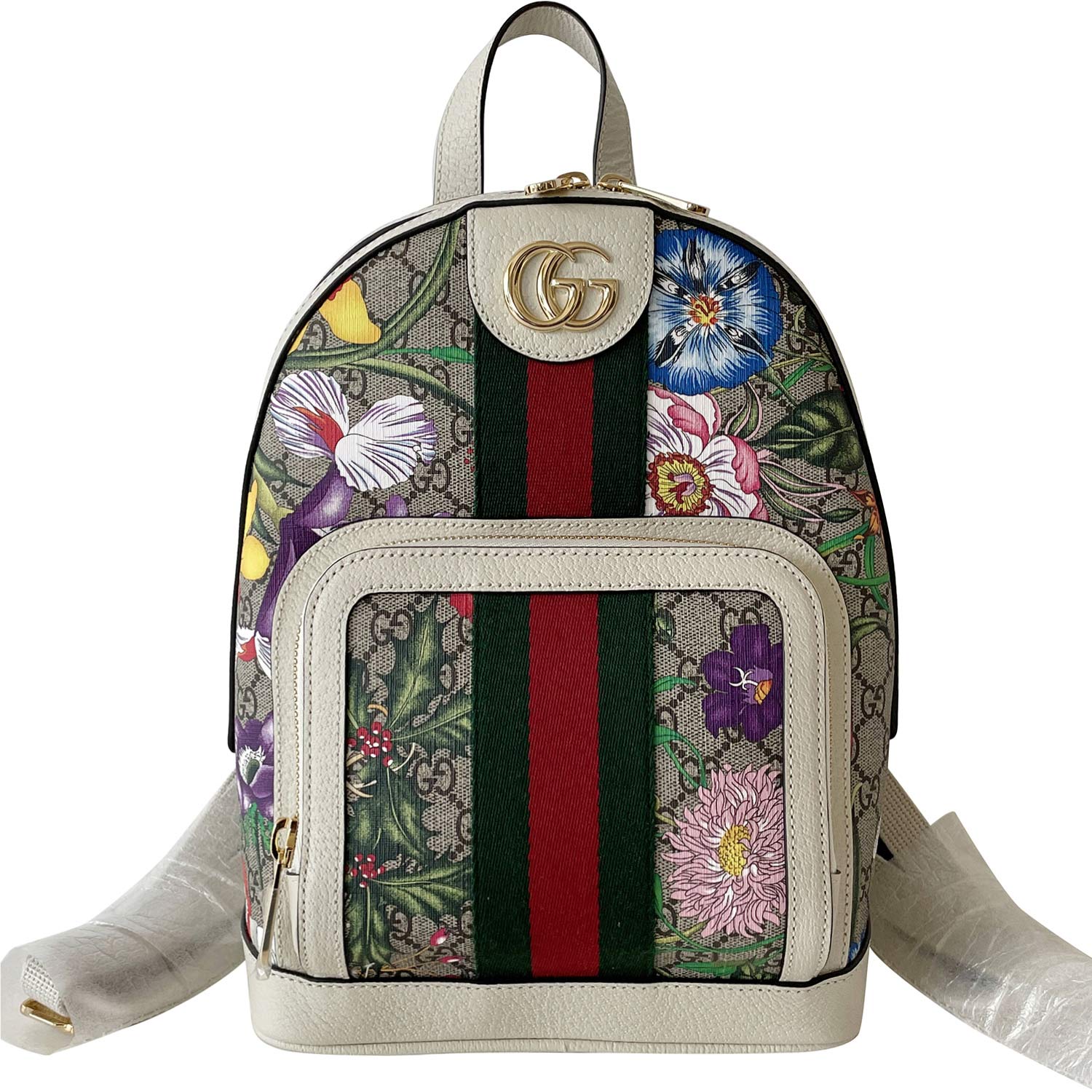 Gucci Ophidia Leather Canvas Shoulder Bag Style 1