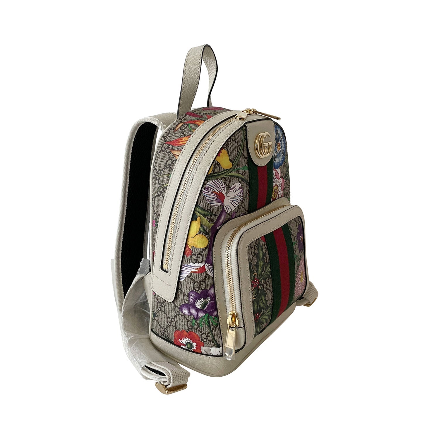 Gucci Ophidia Leather Canvas Shoulder Bag Style 1
