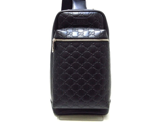 Gucci Nylon Leather Shoulder Bag