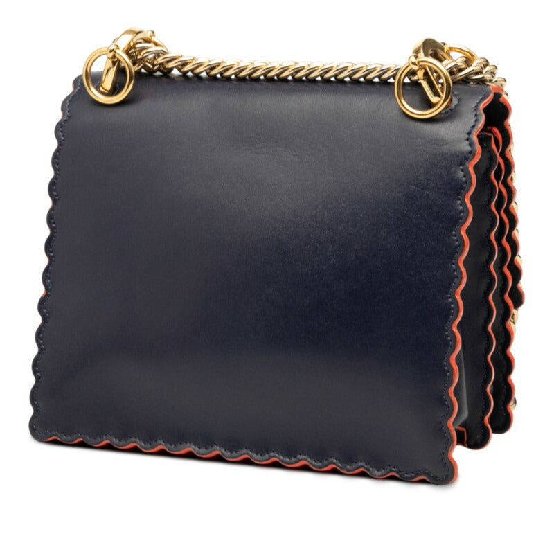 Fendi Kan I Leather Shoulder Bag