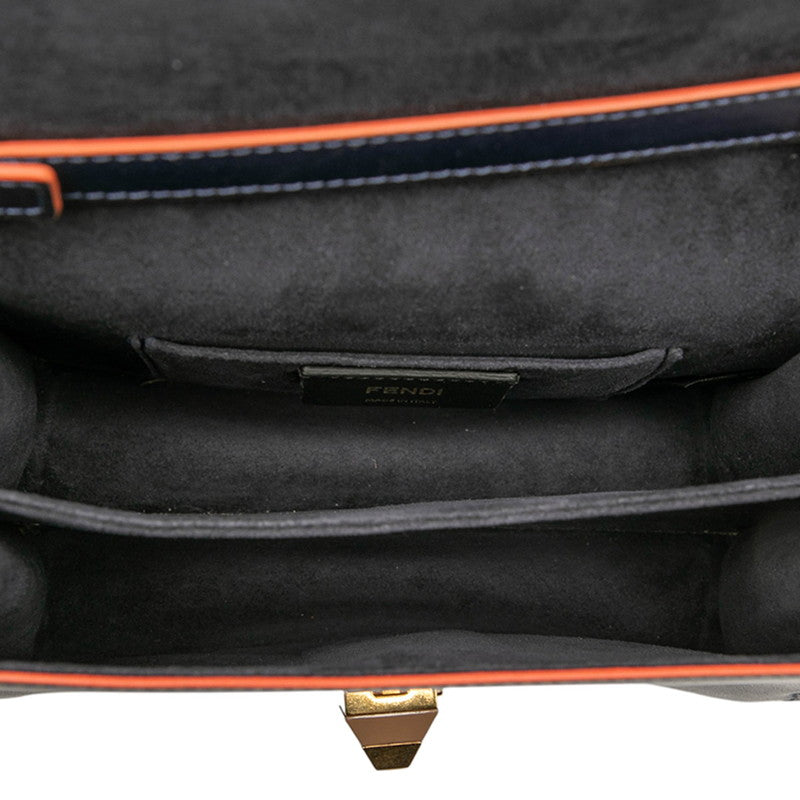 Fendi FENDI FAB Leather Shoulder Bag