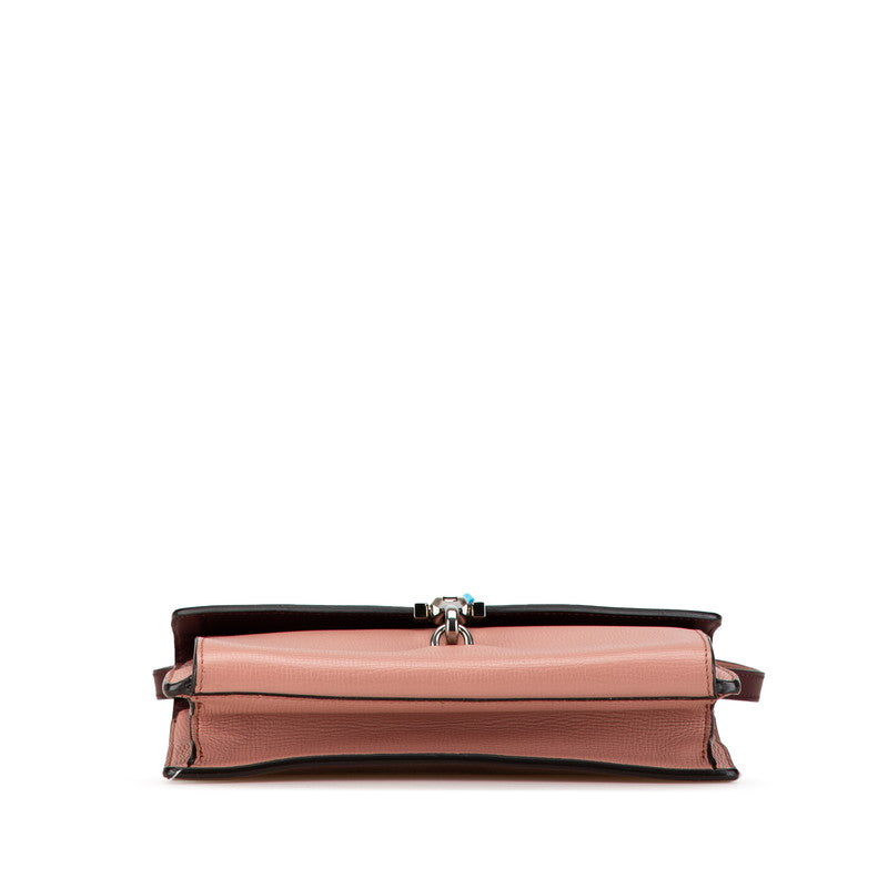Burberry Macken Nova Check Leather Shoulder Bag