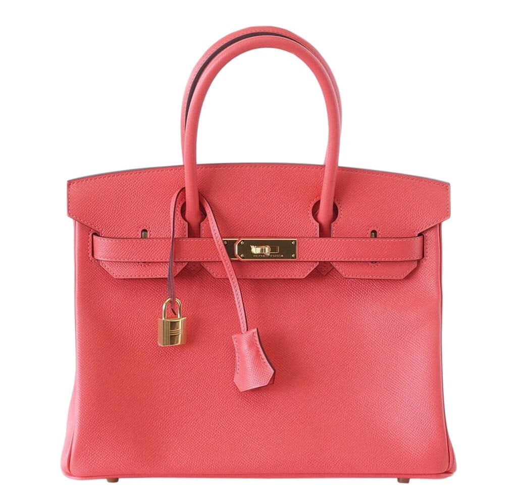 HermesBirkin 30 Bag Rose Jaipur Gold Hardware