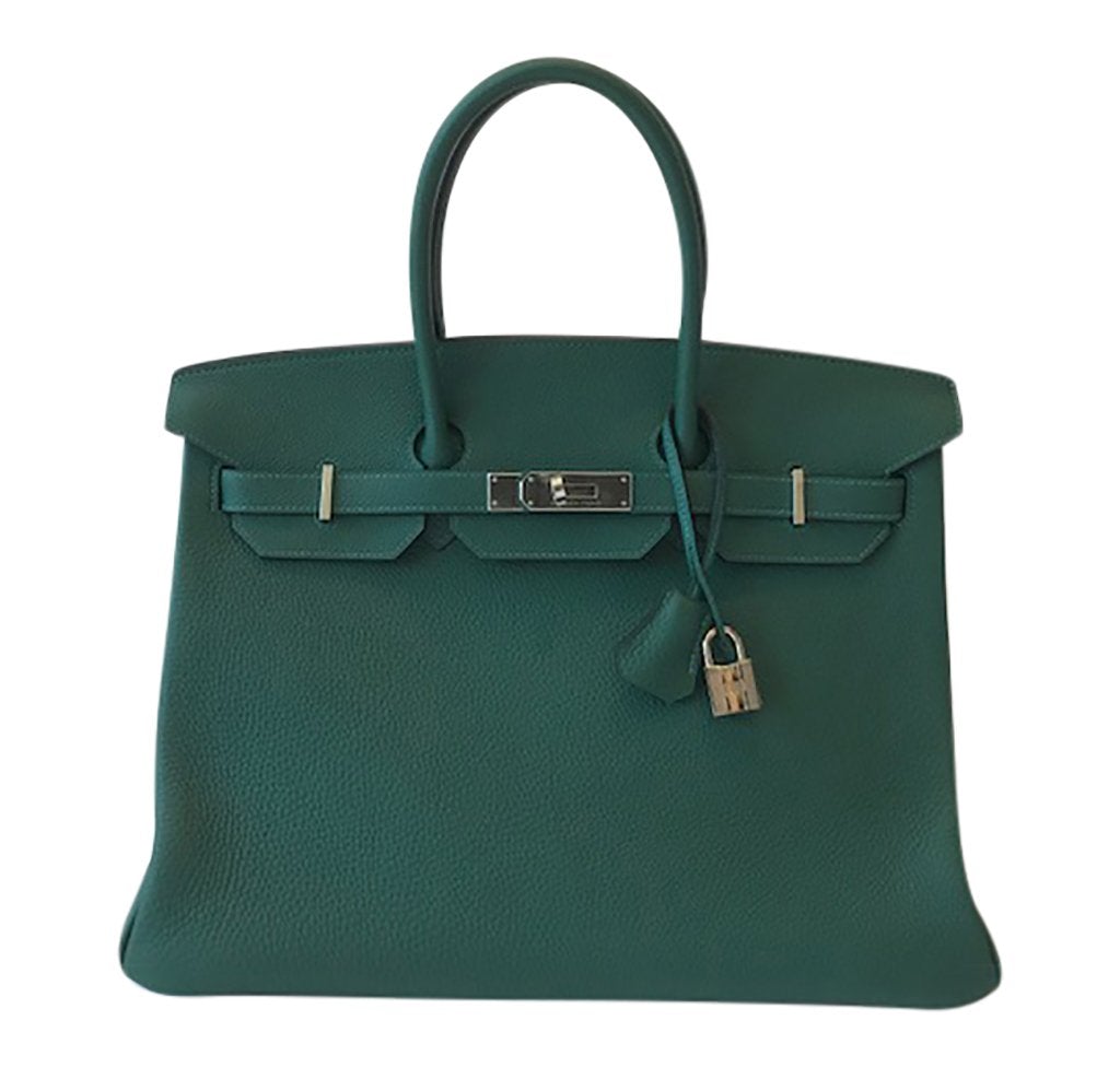 HermesTogo Birkin 35cm Bag Malachite PHW