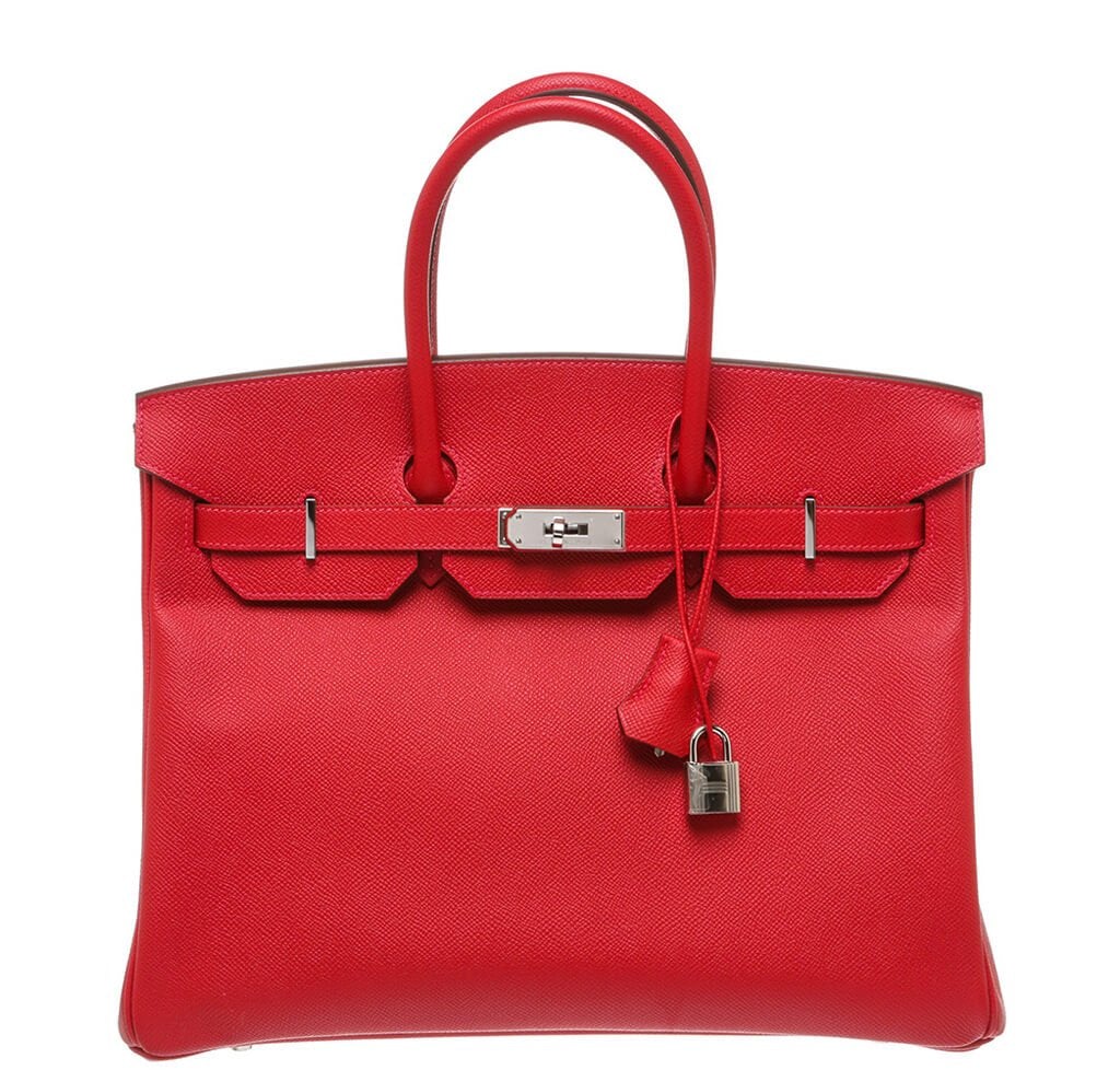 HermesBirkin 35 Bag Rouge Casaque Epsom
