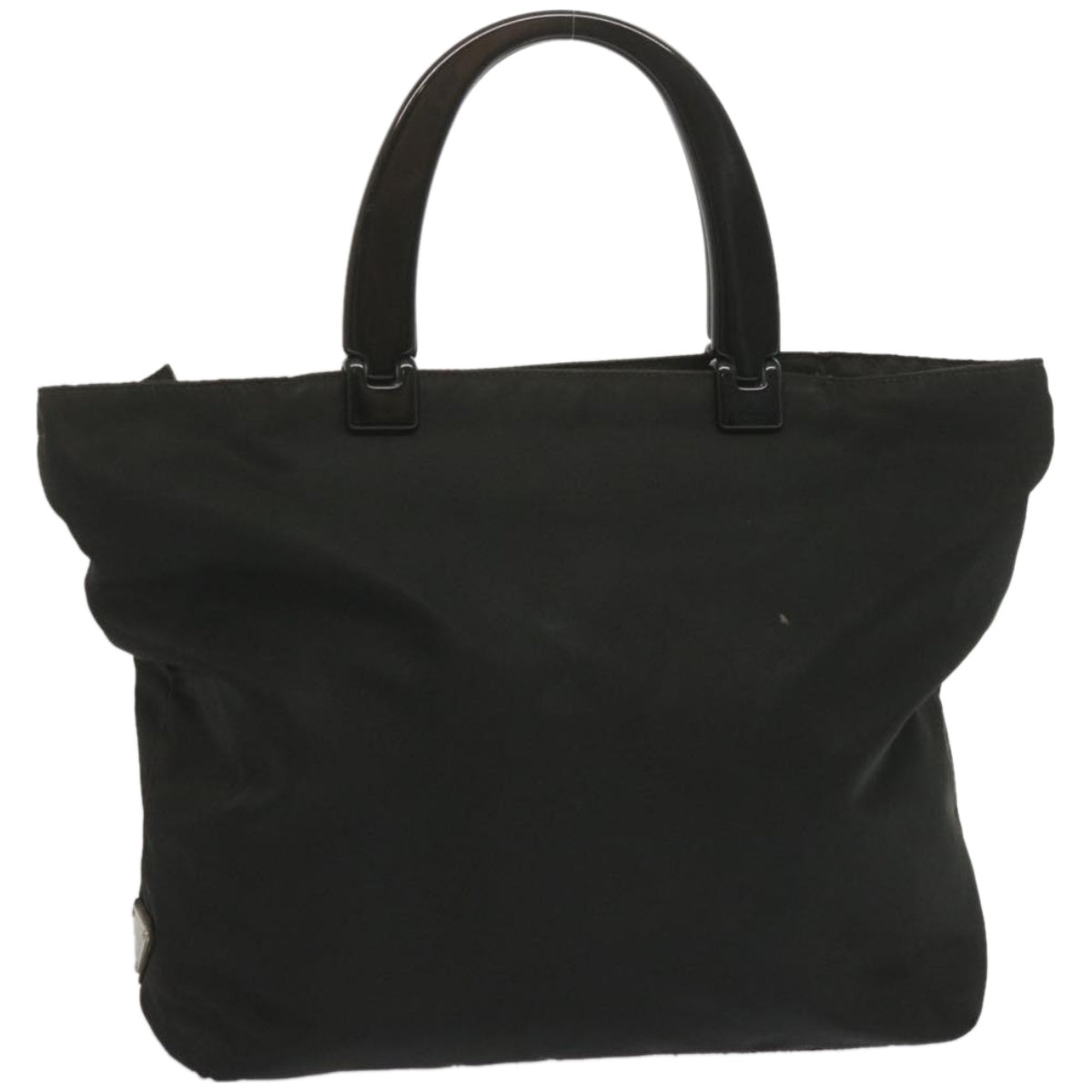 PRADA Hand Bag Nylon Black Auth hk1182