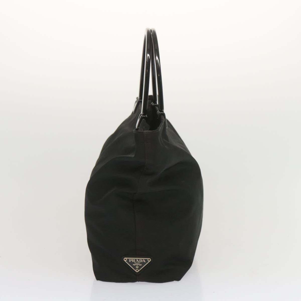 PRADA Hand Bag Nylon Black Auth hk1182