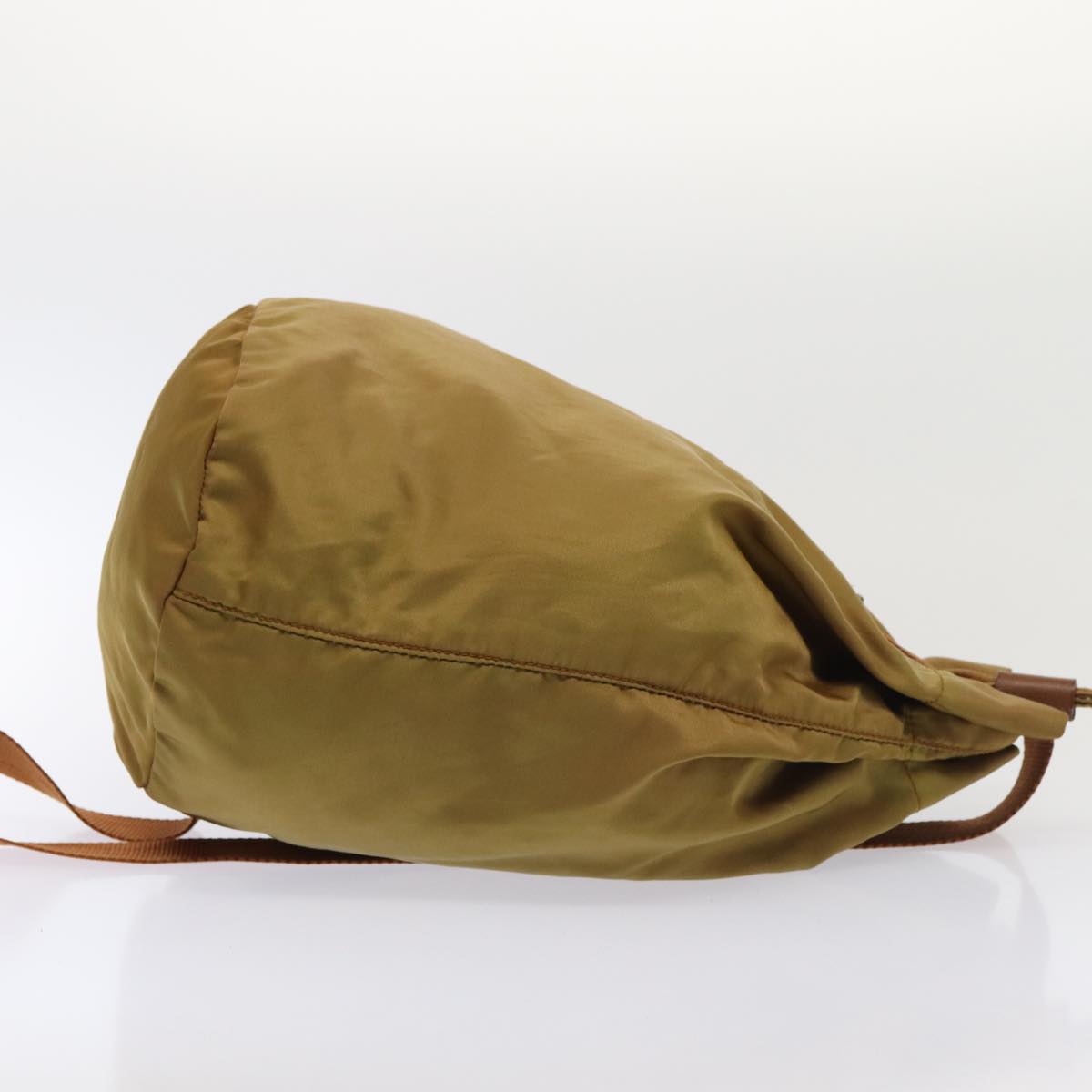 PRADA Shoulder Bag Nylon Brown Auth