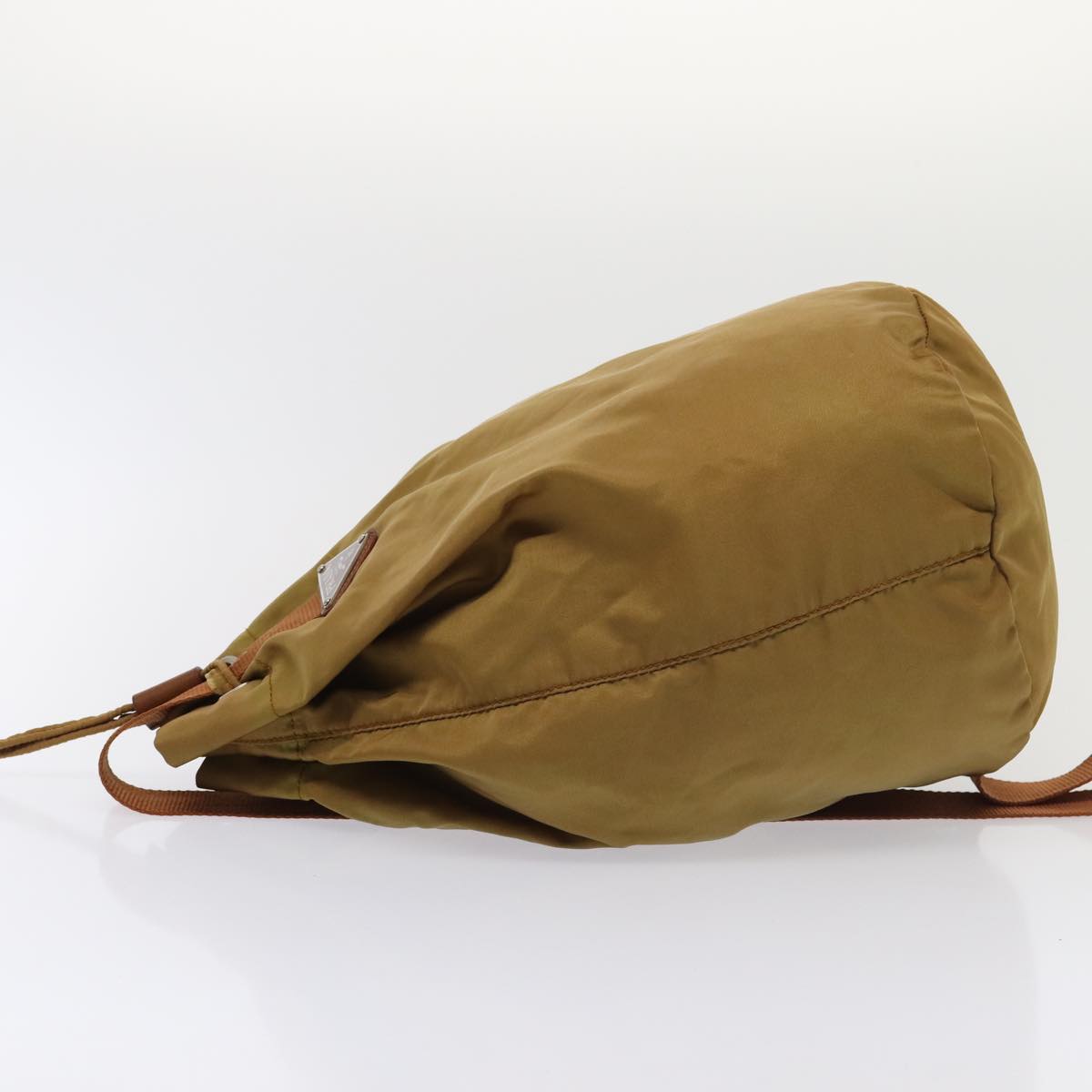 PRADA Shoulder Bag Nylon Brown Auth