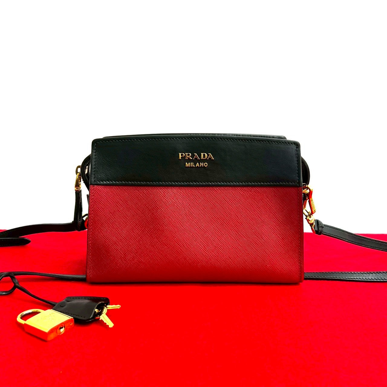 Prada Esplanade Saffiano Leather Mini Shoulder Bag