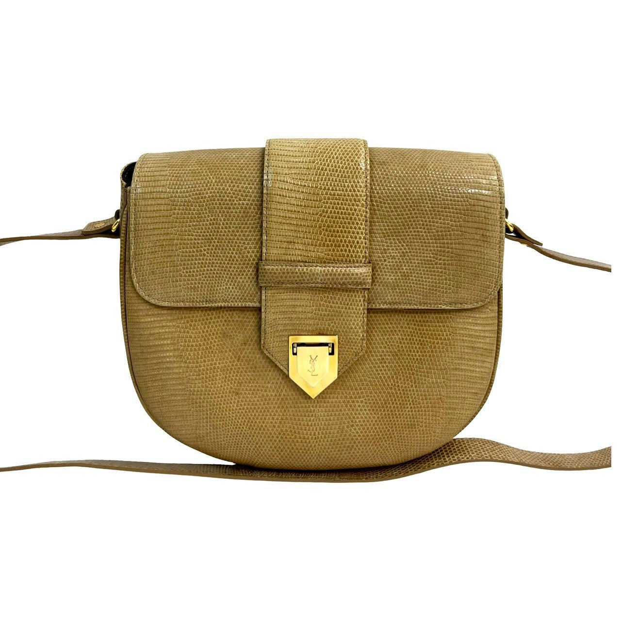 Saint Laurent Lizard Mini Shoulder Bag