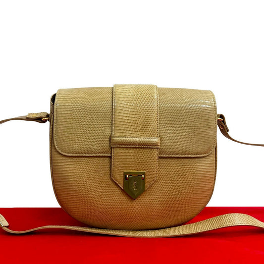 Saint Laurent Lizard Mini Shoulder Bag