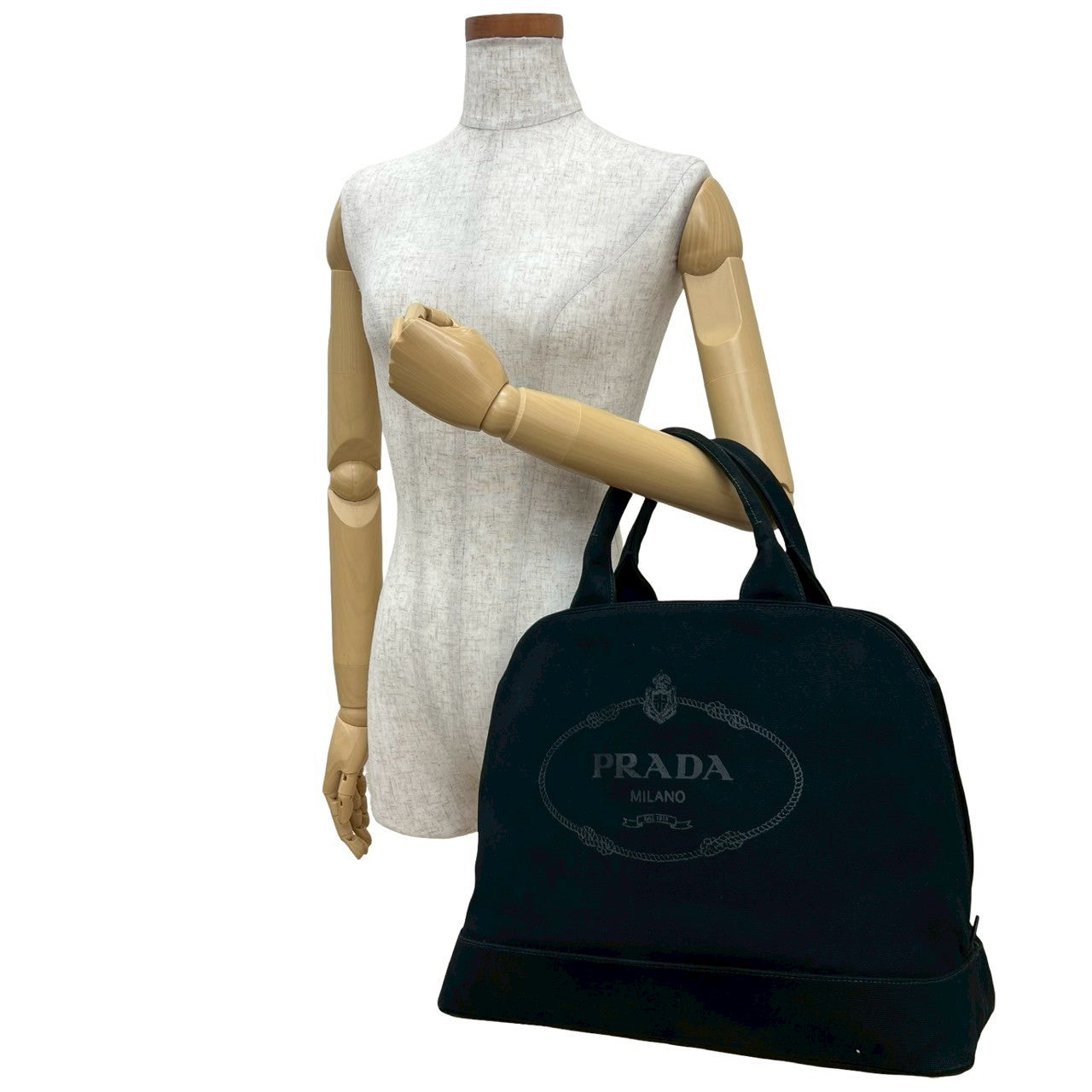 Prada Canapa Canvas Handbag