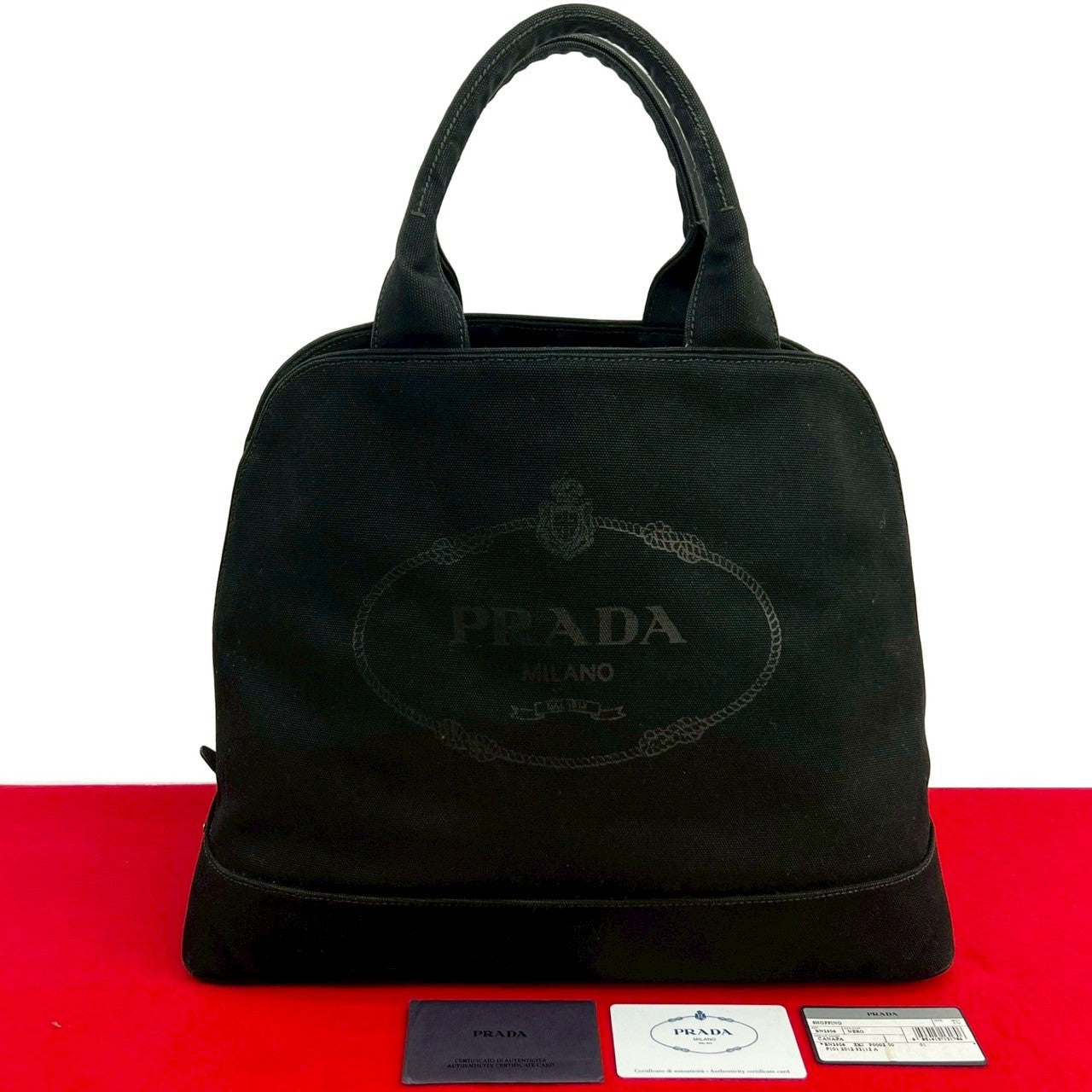 Prada Canapa Canvas Handbag