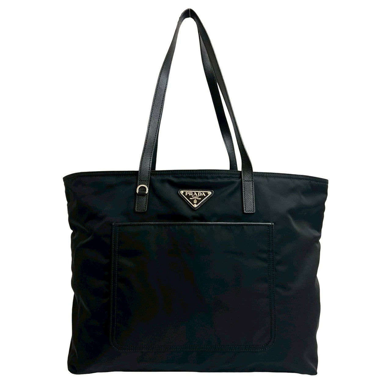 Prada Saffiano Leather Tessuto Nylon Tote Bag
