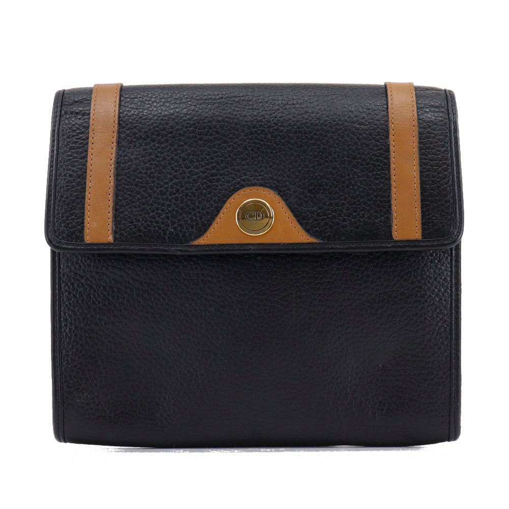 Christian Dior Shoulder Bag leather black Women