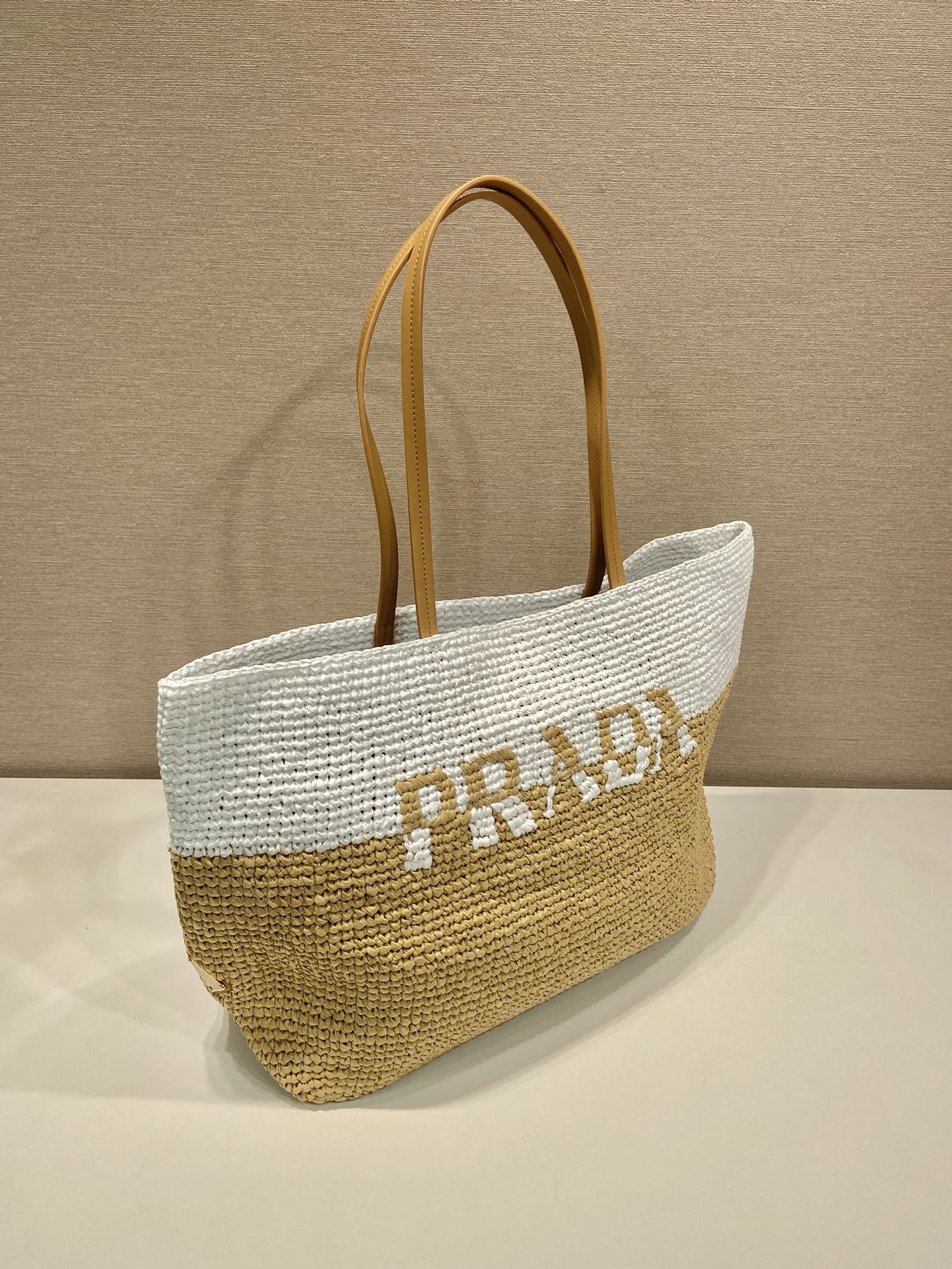 BOLSA Prada TOTE CROCHÊ E COURO