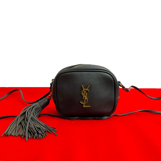Saint Laurent Paris YSL Leather Mini Shoulder Bag