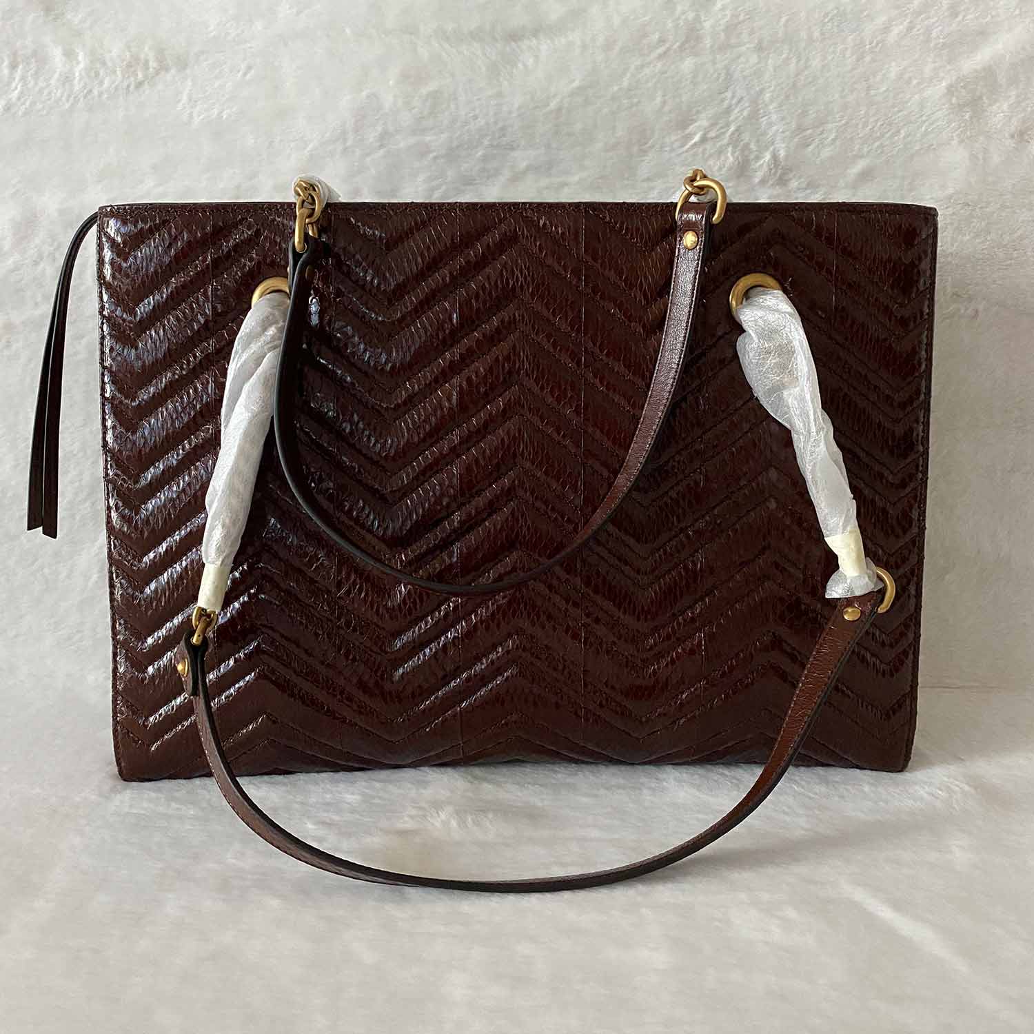 Gucci GG Marmont Leather Chain Tote Style 1