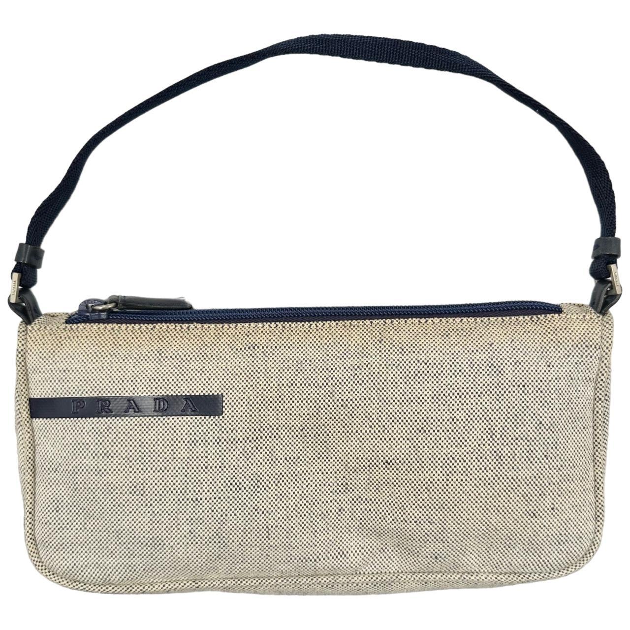 1999 Prada Canvas Shoulder Bag