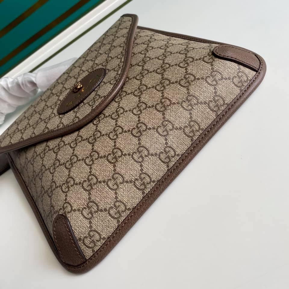 Gucci Leather Canvas Shoulder Bag Style 58