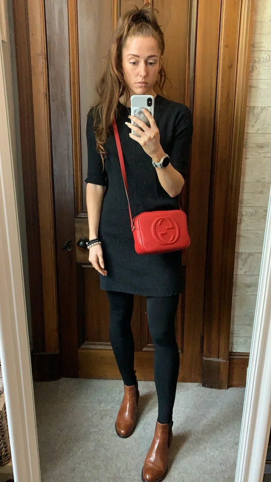 Gucci Soho Red Leather Shoulder Bag Style 6