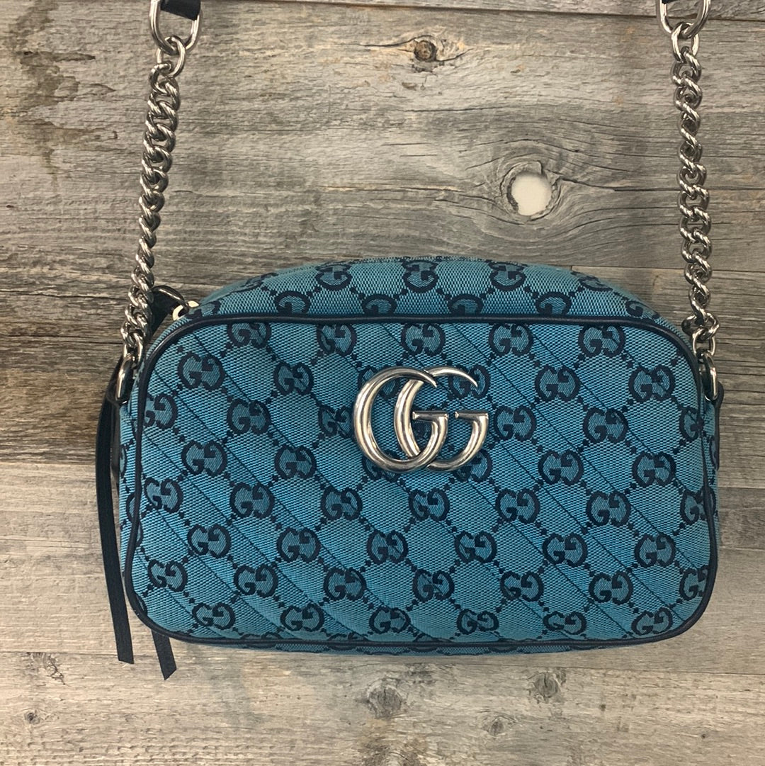 Gucci GG Marmont Canvas Quilted Crossbody