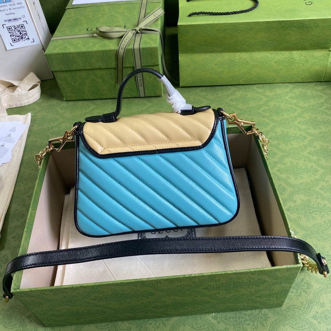 Gucci GG Marmont Quilted Chain Shoulder Bag Style 5