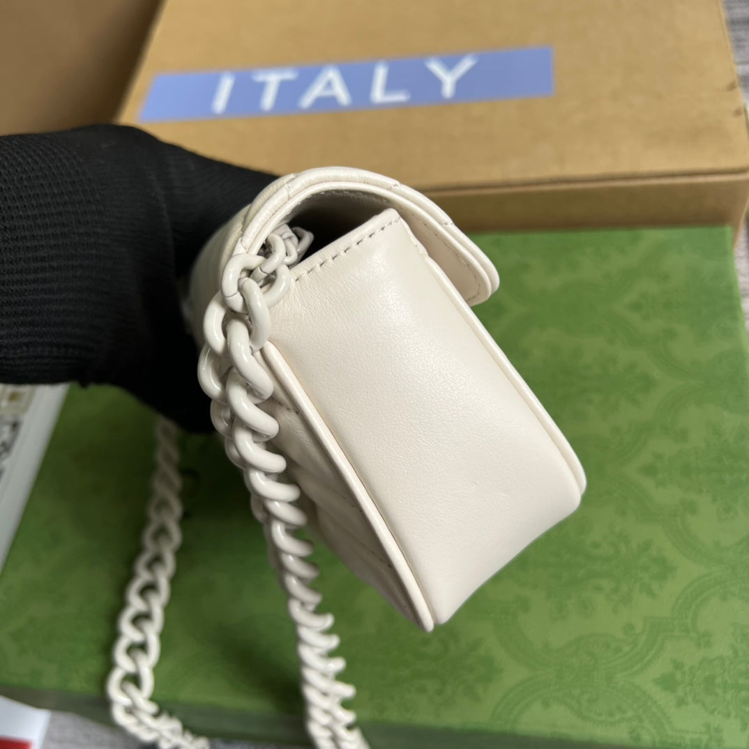 Gucci GG Marmont Leather Chain Shoulder Bag Style 29