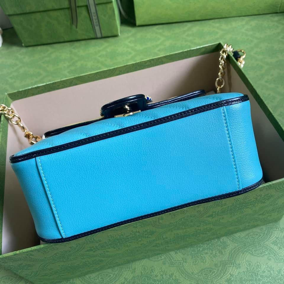 Gucci GG Marmont Quilted Chain Shoulder Bag Style 1