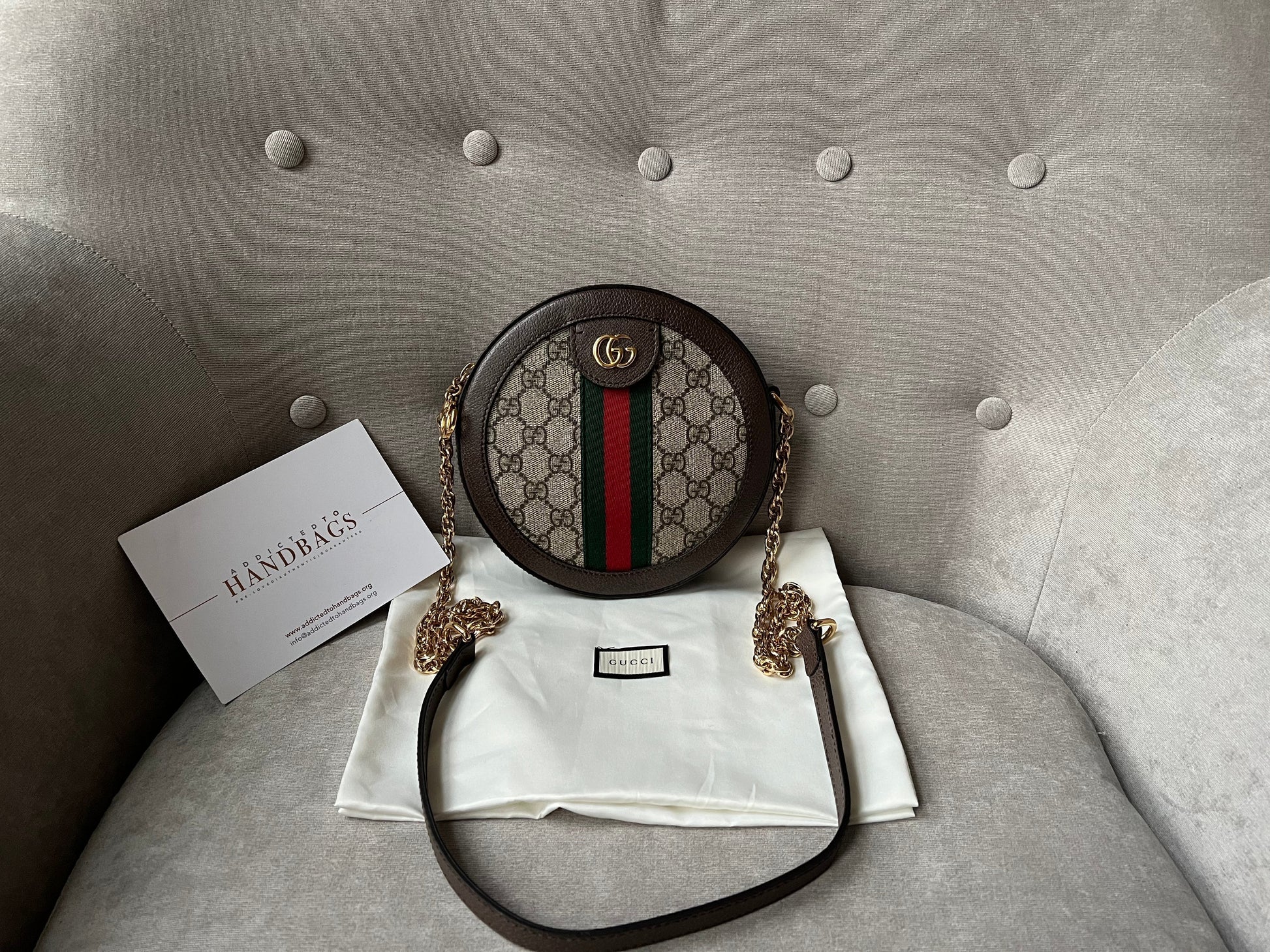 Gucci Chain Leather Shoulder Bag