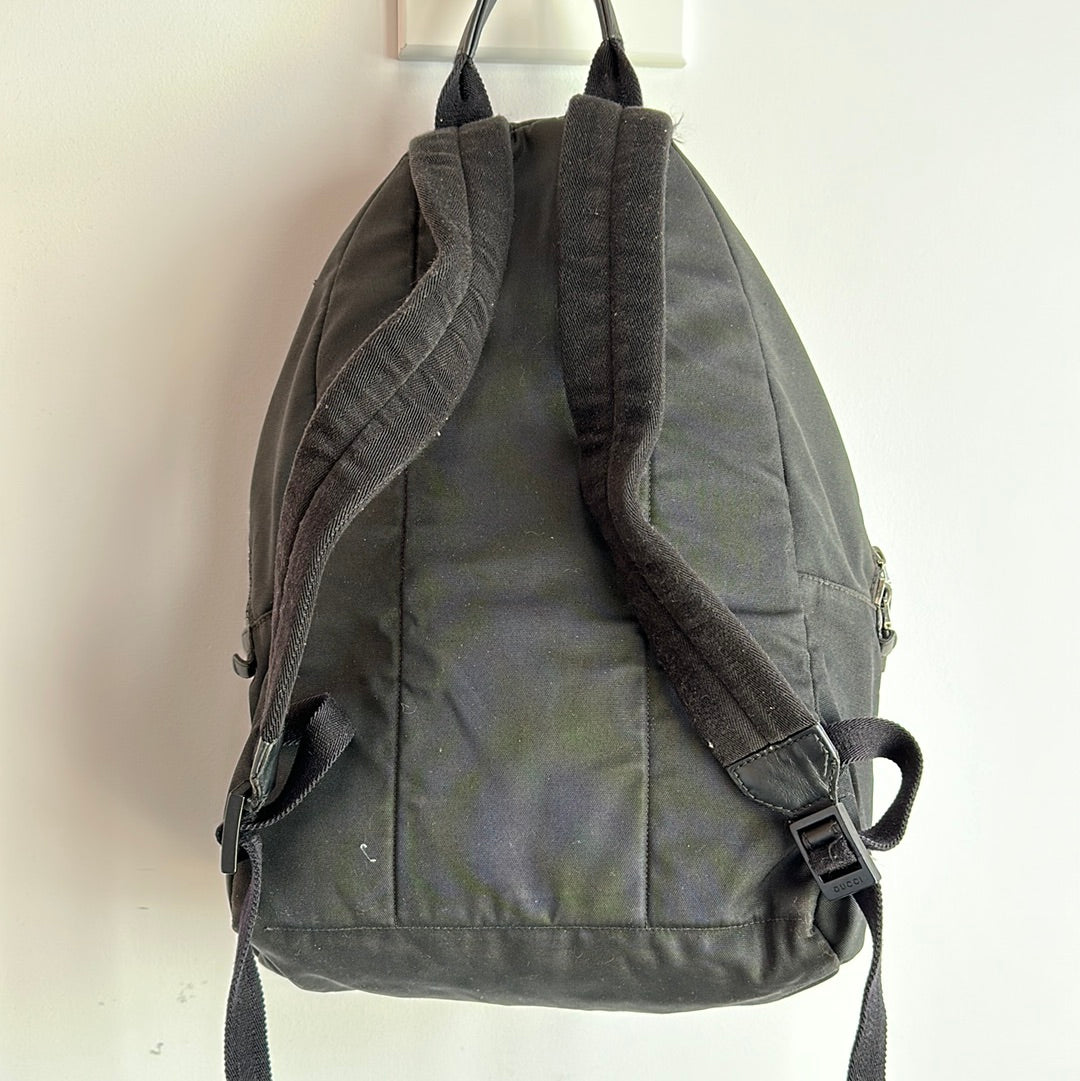 Gucci Web Nylon Backpack Style 1