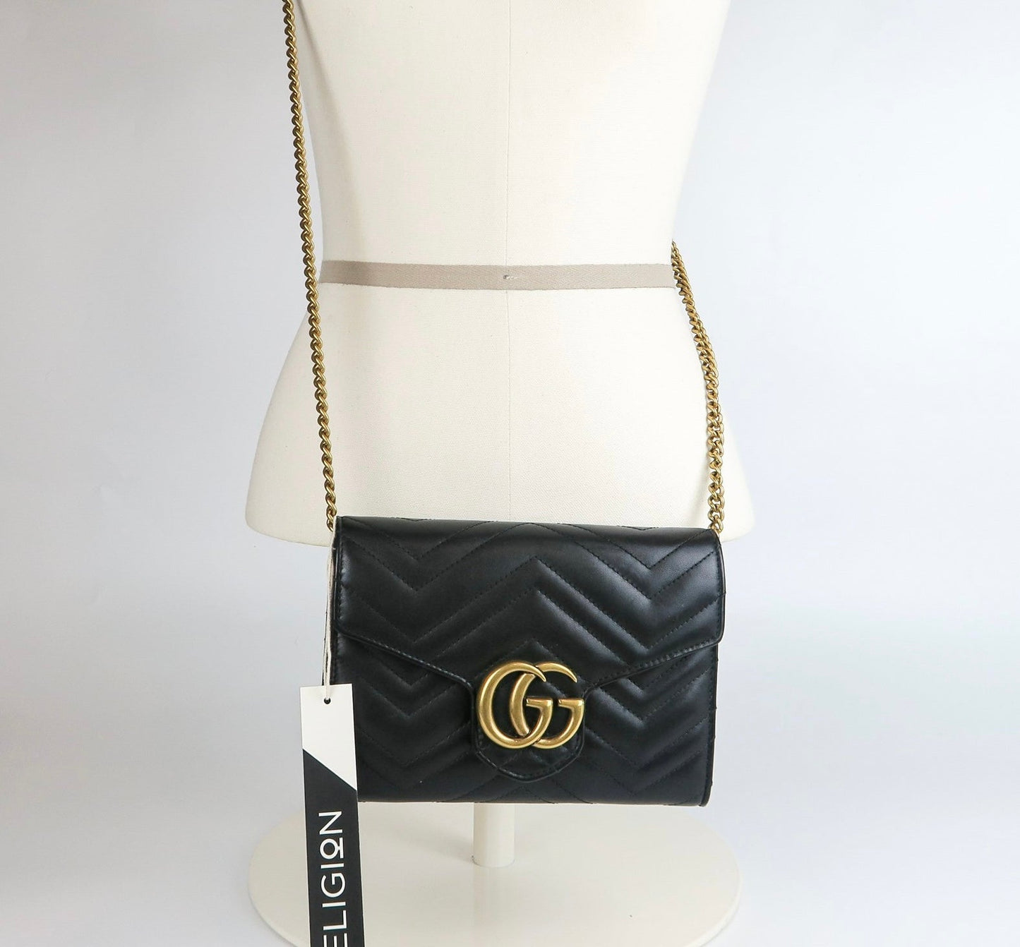 Gucci Lou Chain Leather Crossbody