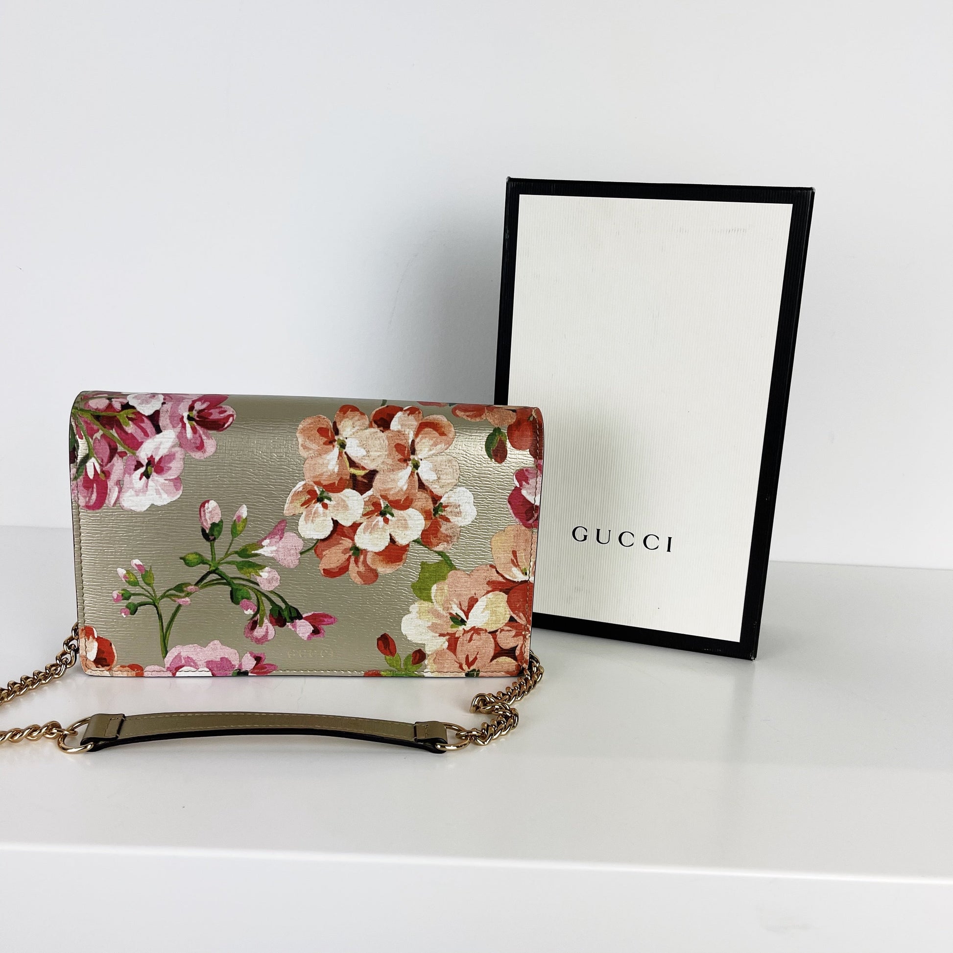 Gucci Chain Leather Crossbody