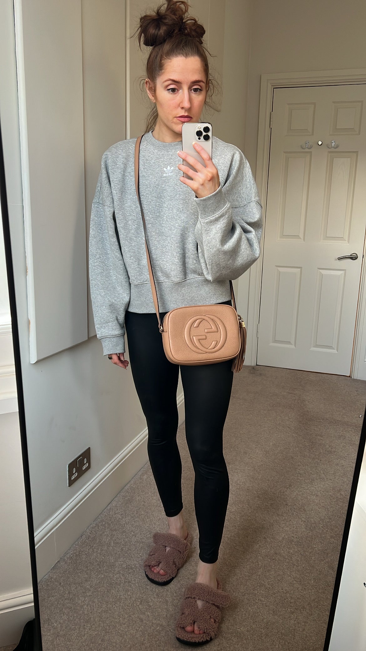 Gucci Soho Beige Leather Shoulder Bag Style 3