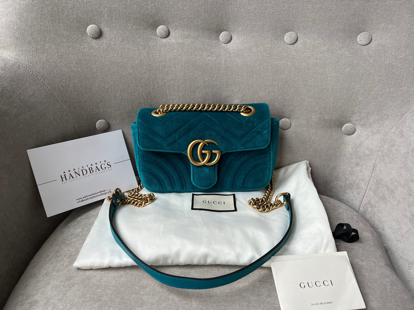 Gucci Chain Leather Shoulder Bag