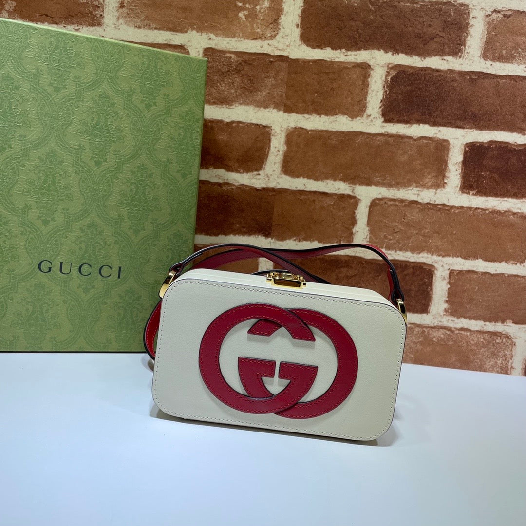 Gucci Interlocking G Leather Shoulder Bag Style 3