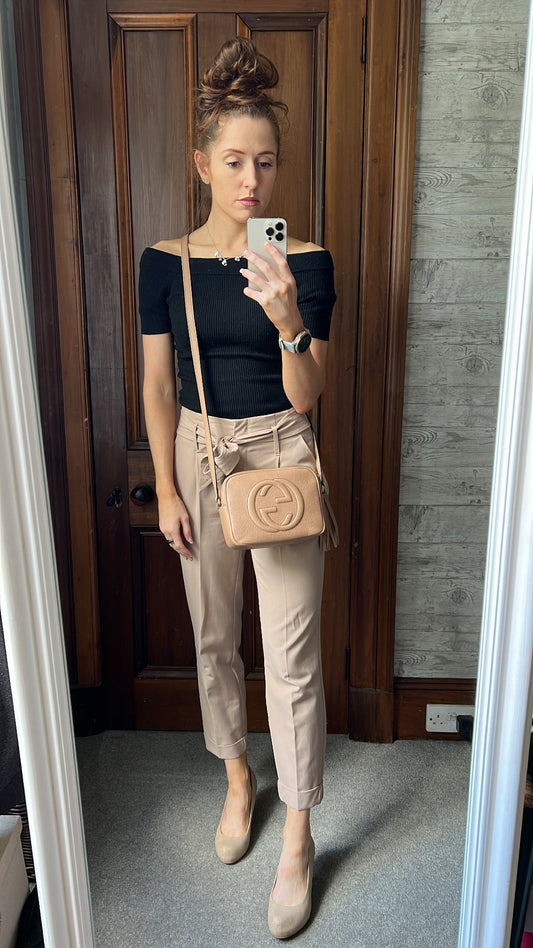 Gucci Soho Beige Leather Shoulder Bag Style 7
