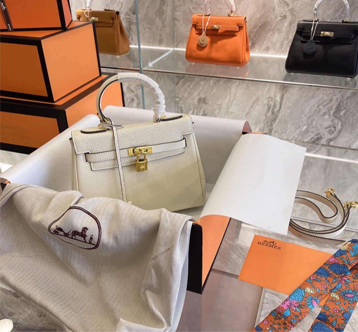 New Luxury Hermes woman shoulder handbag