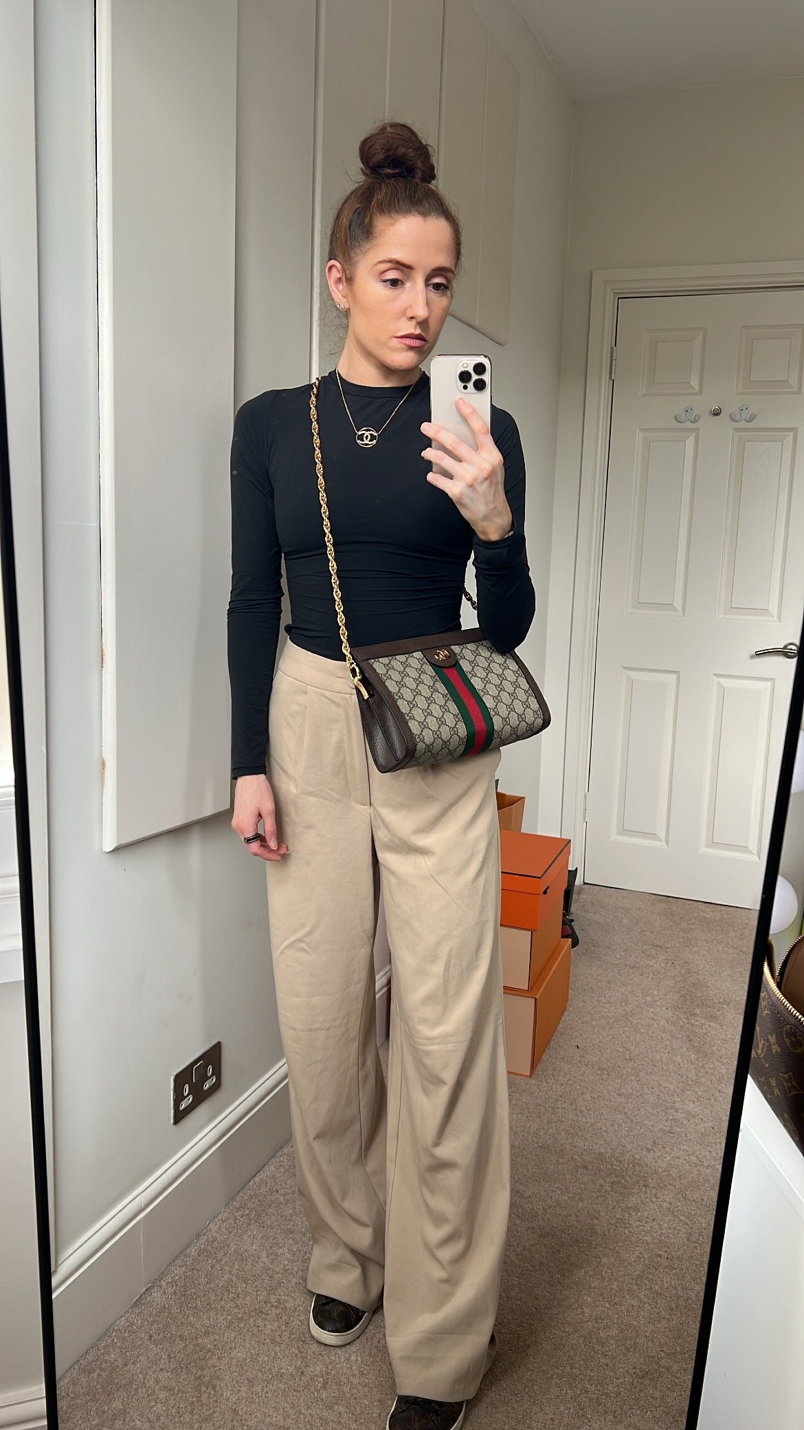 Gucci Ophidia Leather Chain Shoulder Bag Style 3