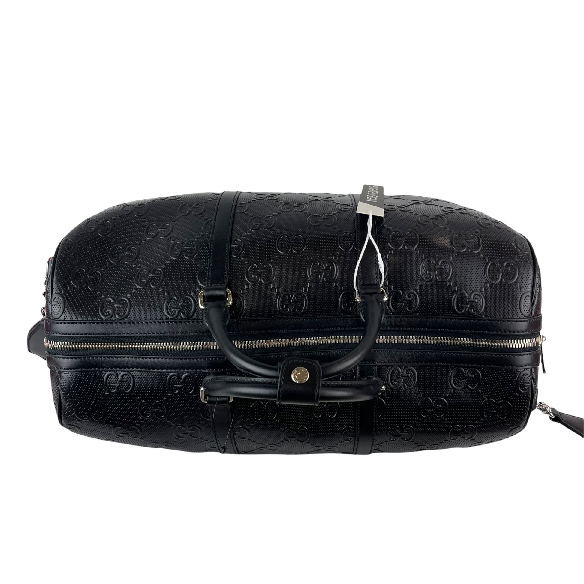 Gucci Nylon Leather Top Handle Shoulder Bag