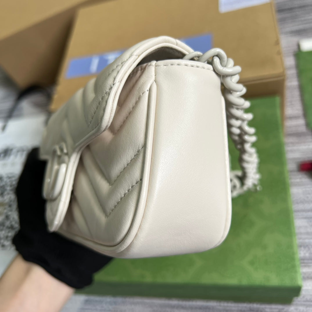 Gucci GG Marmont Leather Chain Shoulder Bag Style 29